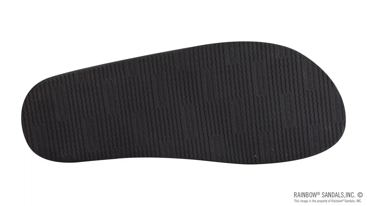 The Rastafarian - Single Layer Black Hemp with Rasta Mid Sole