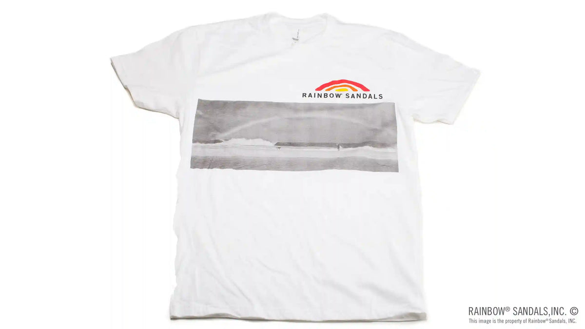 Men's T-Shirt Rainbow over the Pipeline Wave