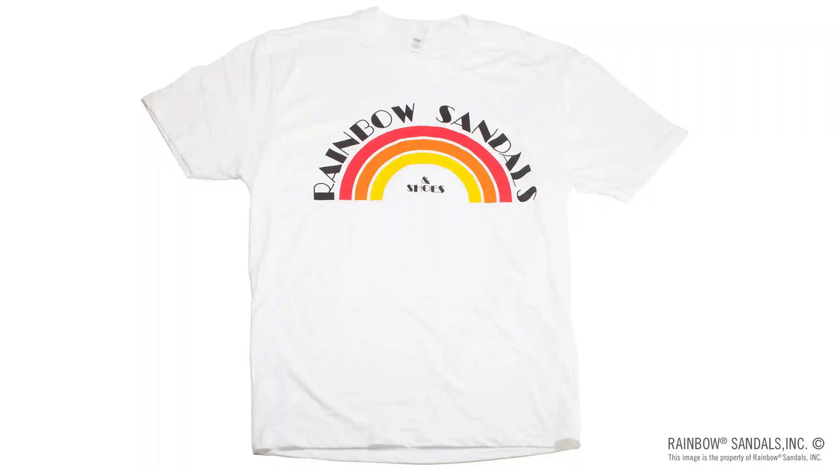 Men's T-Shirt Vintage Rainbow Sandals Logo