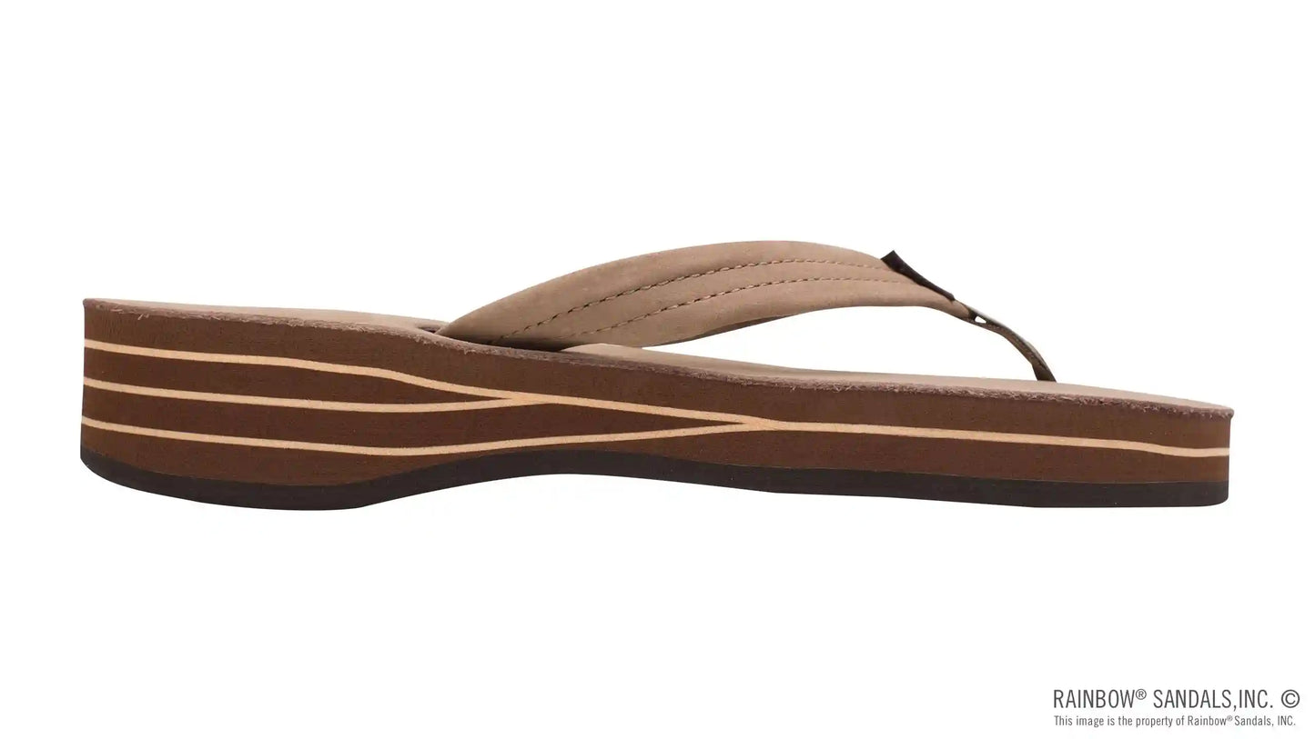 Four Layer Leather Wedge with a 3/4" Leather Strap