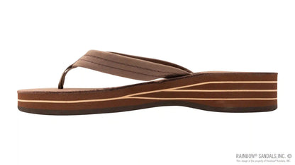 Four Layer Leather Wedge with a 3/4" Leather Strap