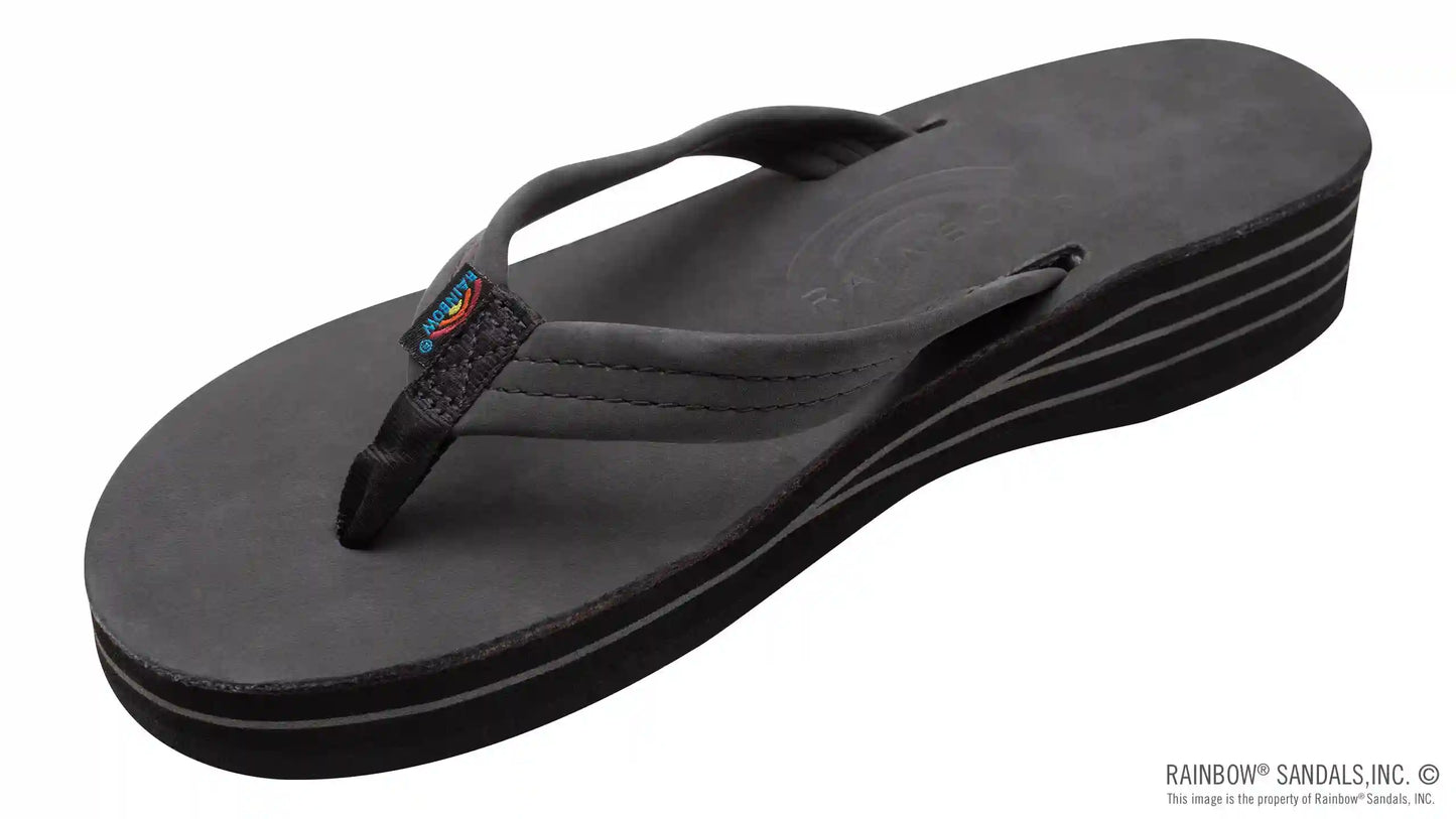 Four Layer Leather Wedge with a 3/4" Leather Strap