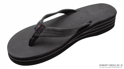 Four Layer Leather Wedge with a 3/4" Leather Strap