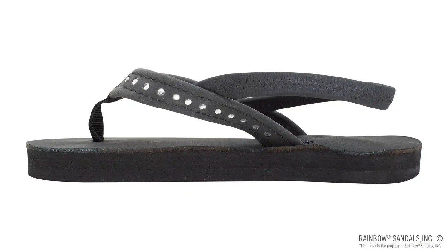 Kids Crystal Premier Leather 1/2" Narrow Strap