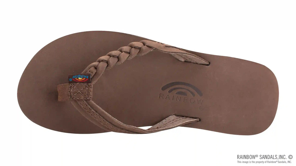 Kids Flirty Braidy- Premier Leather Braided 1/2" Strap