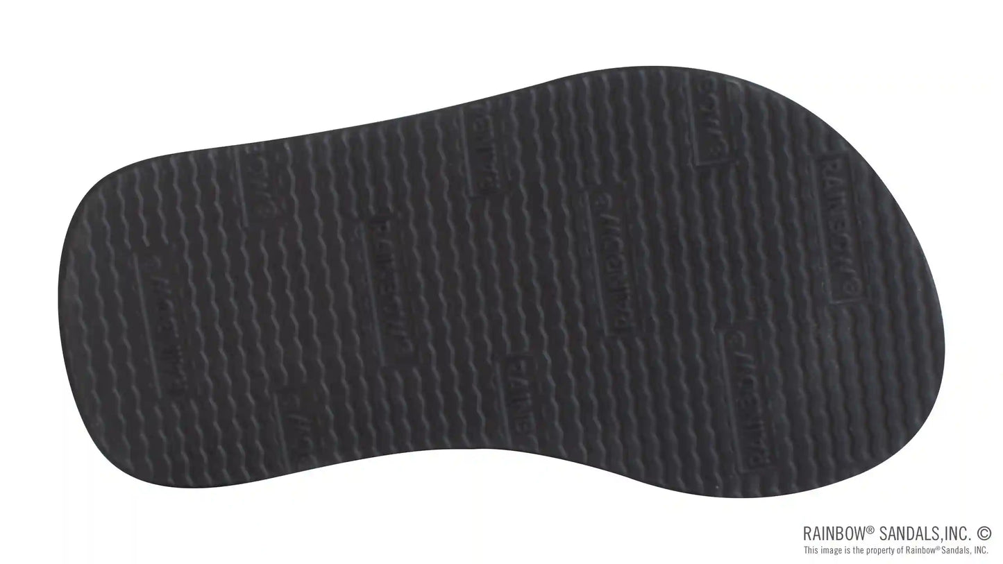 The Grombow - Soft  Rubber Top Sole  with 1" Strap and Pin line
