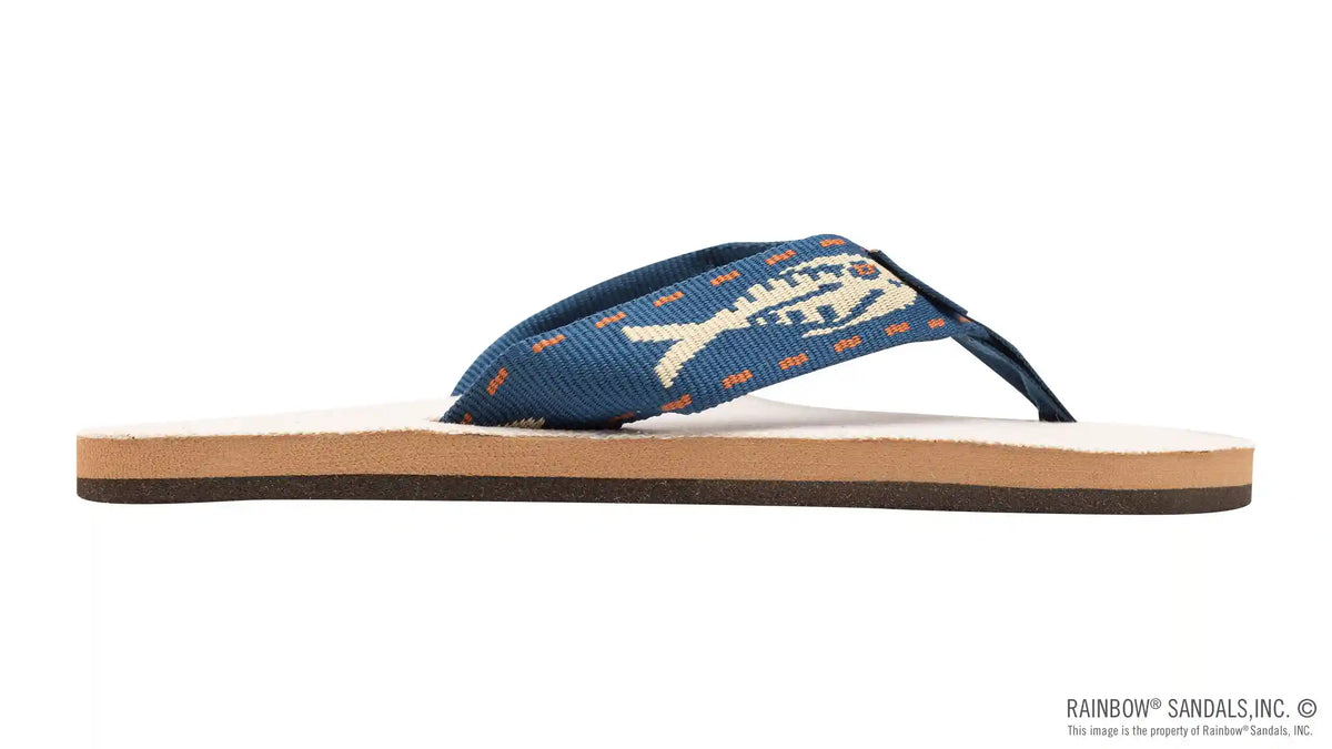 Single Layer Hemp with a Nylon Fish Pattern Strap