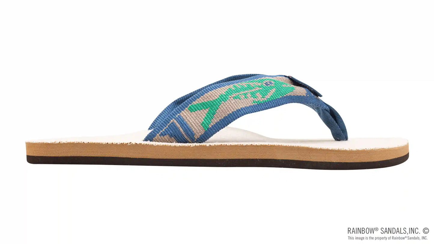 Single Layer Hemp with a Nylon Fish Pattern Strap