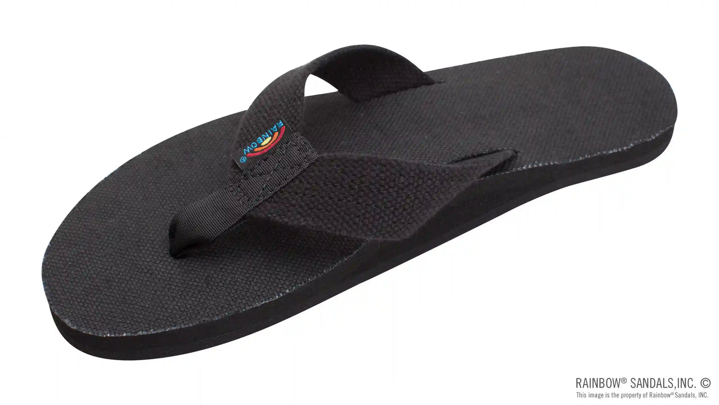 Single Layer Hemp  with Arch  Support and 1" Strap