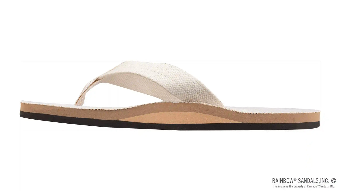 Single Layer Hemp  with Arch  Support and 1" Strap
