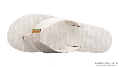 Single Layer Hemp  with Arch  Support and 1" Strap