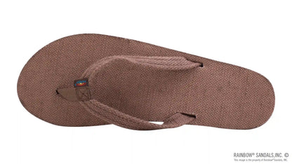 Single Layer Hemp with Arch Support and 1/2" Narrow Strap