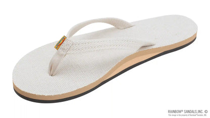 Single Layer Hemp with Arch Support and 1/2" Narrow Strap