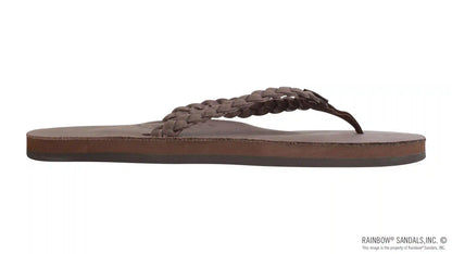 Twisted Sister - Single Layer Arch Support Leather with a 3/4" Medium Double Braided Strap