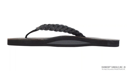 Twisted Sister - Single Layer Arch Support Leather with a 3/4" Medium Double Braided Strap