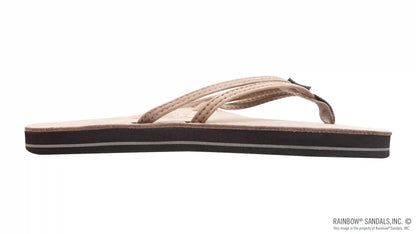 The Sandpiper - Luxury Leather  Single Layer Arch Support with 1/3" Double Narrow Strap