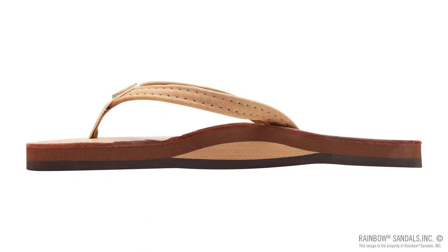 Luxury Leather  - Single Layer Arch Support with a 1/2"  Narrow Strap