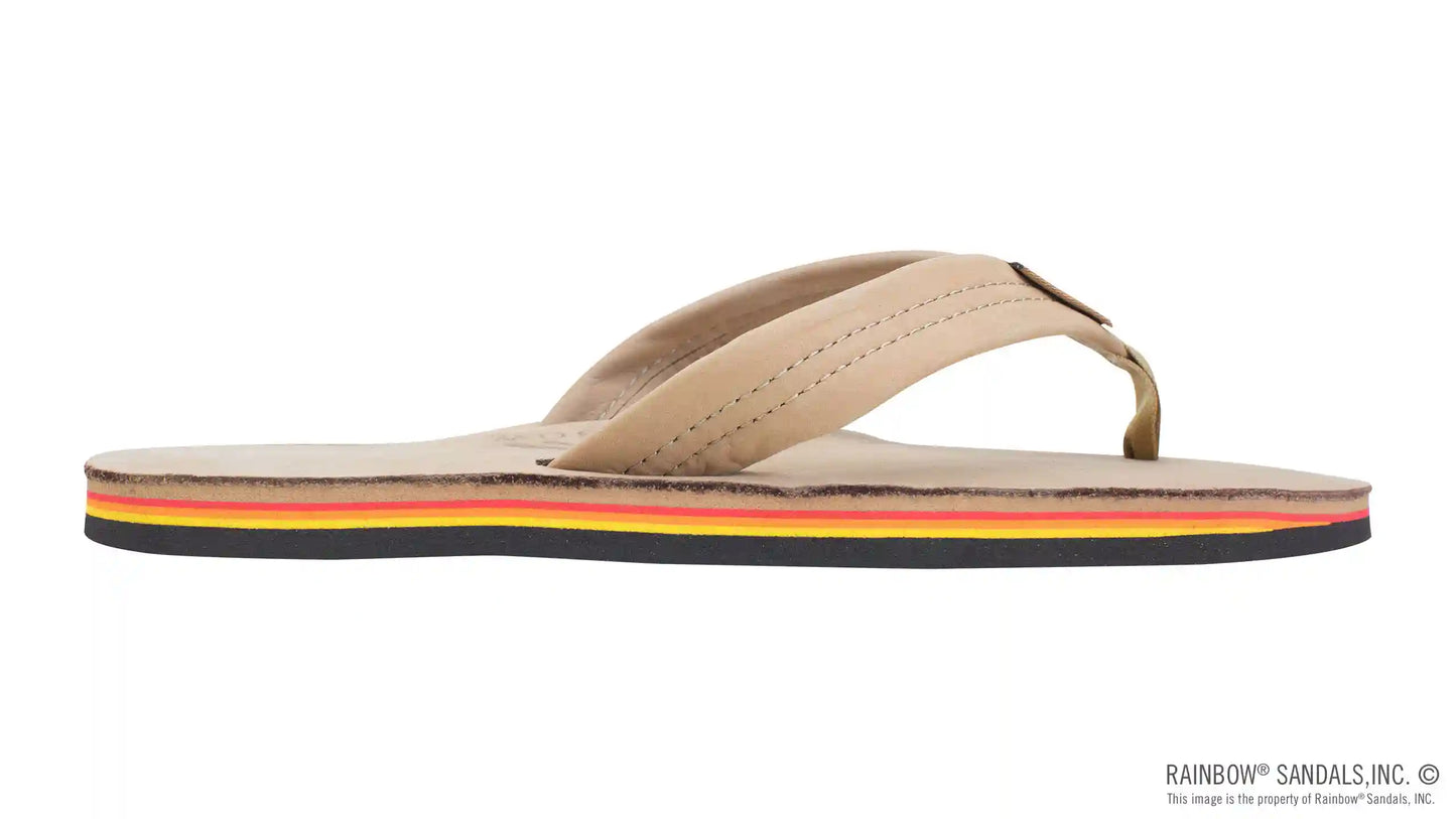 Single Layer Premier Leather with Arch Support 1" Strap