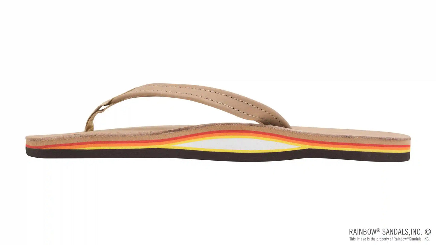 Single Layer Premier Leather with Arch Support and a 1/2" Narrow Strap
