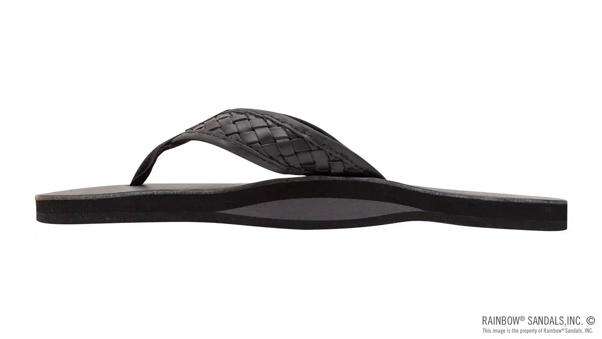 The Bentley - Classic Leather Top Sole with 1" Hand Woven Strap