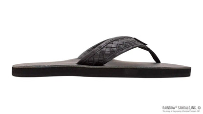 The Bentley - Classic Leather Top Sole with 1" Hand Woven Strap