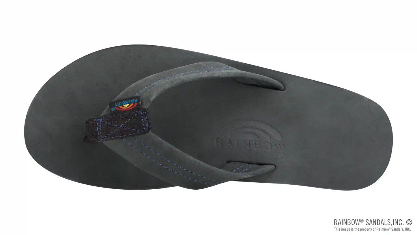 Premier Blues - Single Layer Premier Leather with Blue Midsole 1" Strap