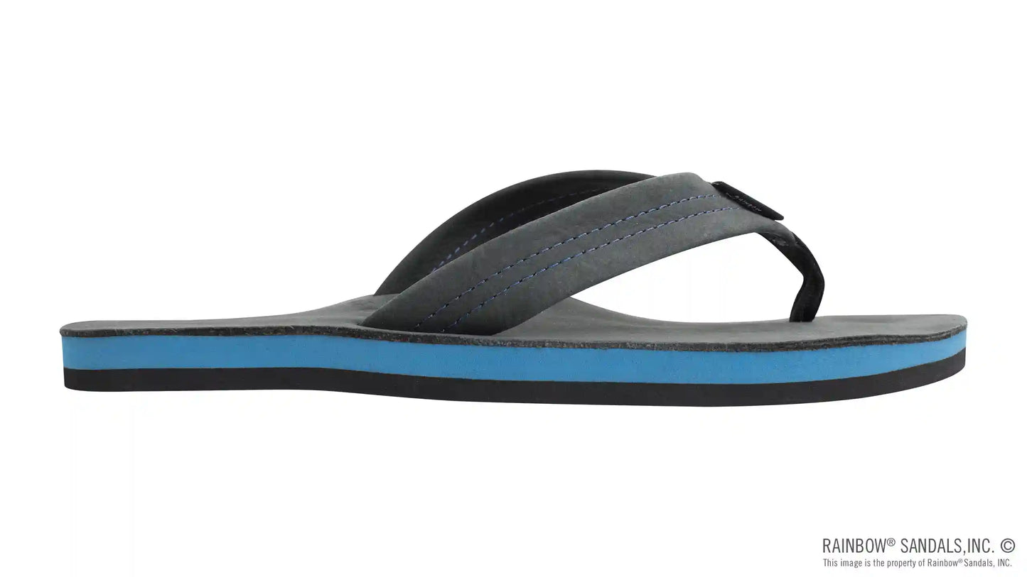 Premier Blues - Single Layer Premier Leather with Blue Midsole 1" Strap