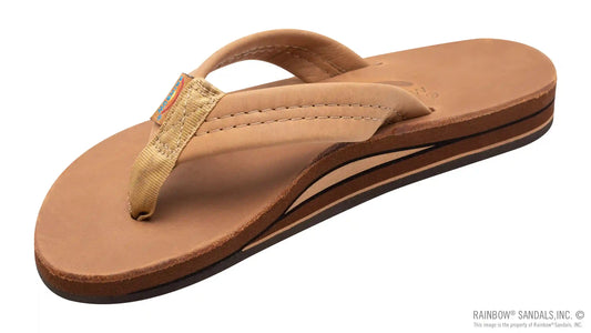 Luxury Leather - Double Layer Arch  Support with a 1" Strap