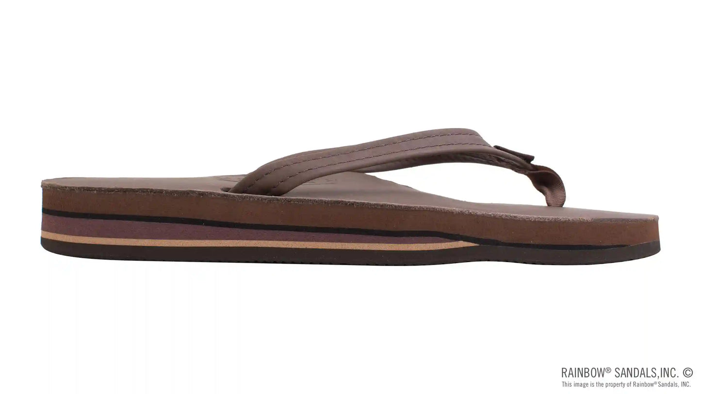 Double Layer Arch Support Classic Leather and 1/2" Narrow Strap