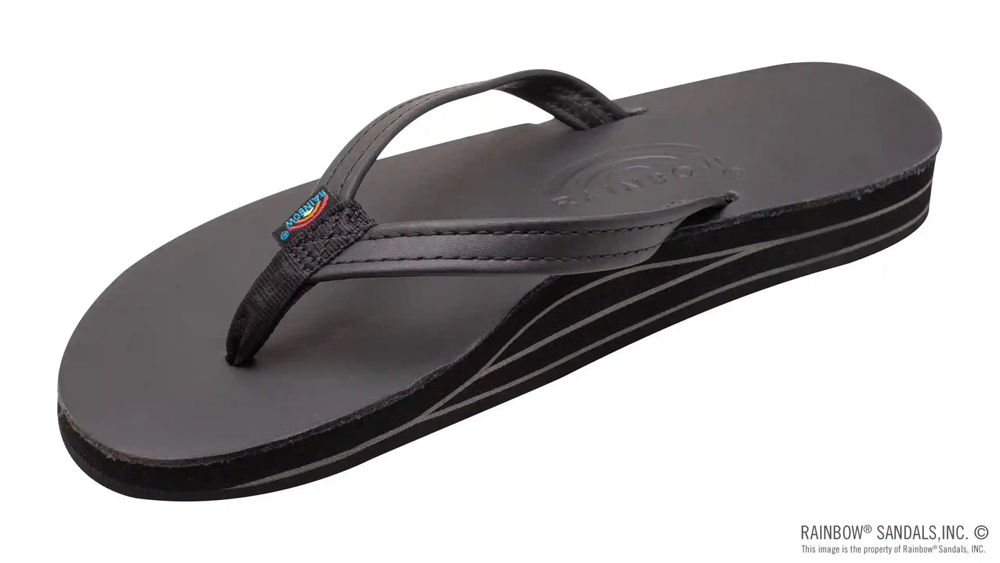 Double Layer Arch Support Classic Leather and 1/2" Narrow Strap