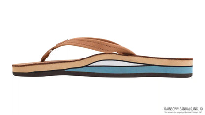 Double Layer Arch Support Classic Leather and 1/2" Narrow Strap