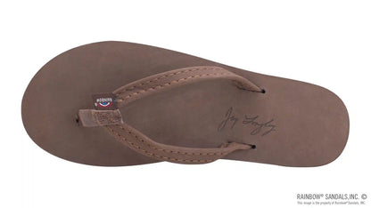 The Americana - Women's Single layer Premier Leather Red White & Blue Mid Sole  with a 1/2" Narrow