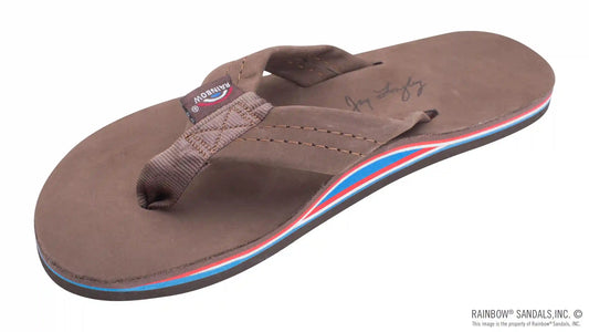 The Americana- Women's  Single layer eXpresso-Red White Blue Mid Sole