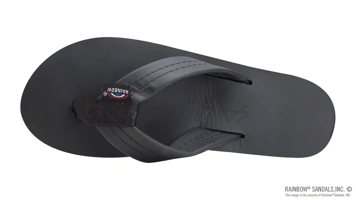 The Americana - Women's Single Layer Classic Leather Red White & Blue Mid Sole with a 1" Strap