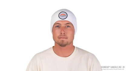 Basic Cuff Beanie with Long Ride Patch 100% Acrylic