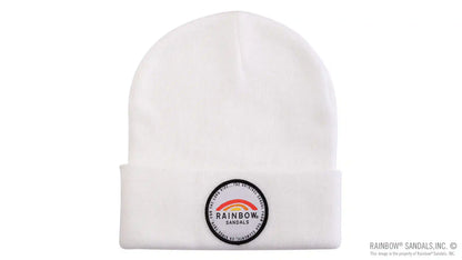 Basic Cuff Beanie with Long Ride Patch 100% Acrylic