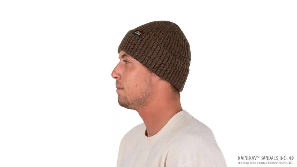 Marled Knit Beanie with Original Rainbow® Woven Label