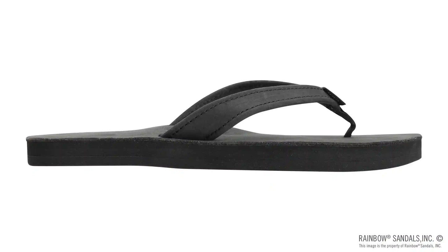 The Catalina - Single Layer Arch Support Premier Leather Tapered Strap