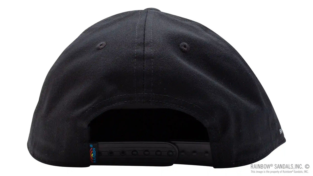 Rainbow® Sandals Black 100% Cotton Snap Back Hat