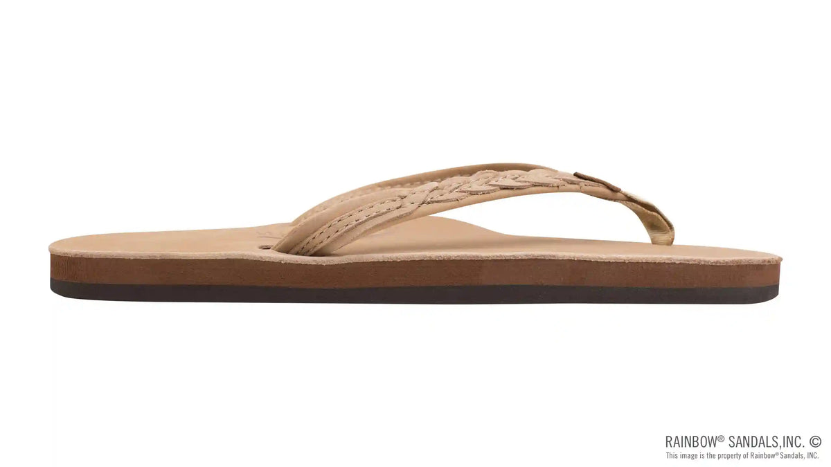 The Madison – Single Layer Arch Support with a  Braid on a 1/2" Narrow Rolled Strap