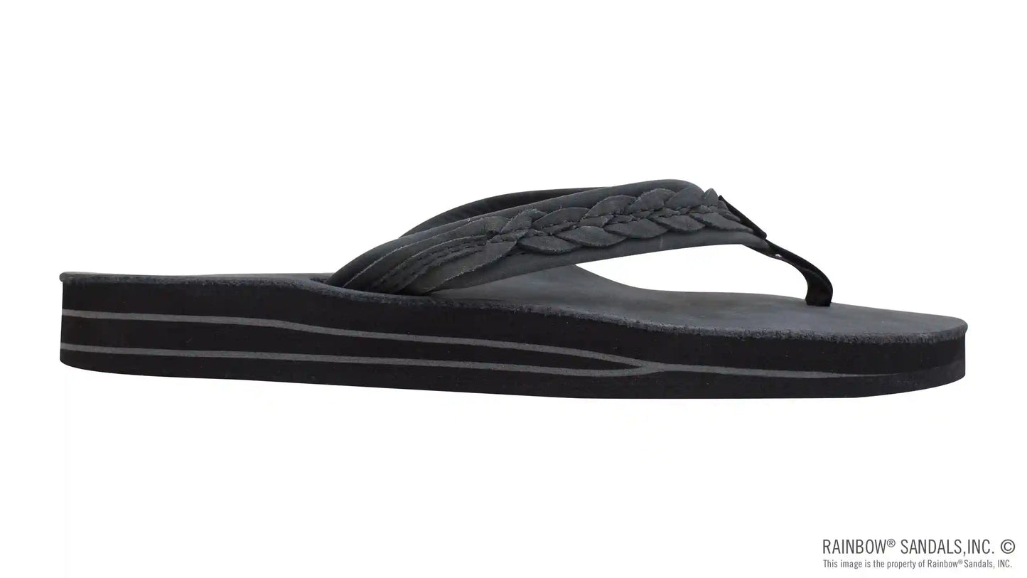 The Madison - Double Layer Arch Support with a Braid on a 3/4" Medium Rolled Strap