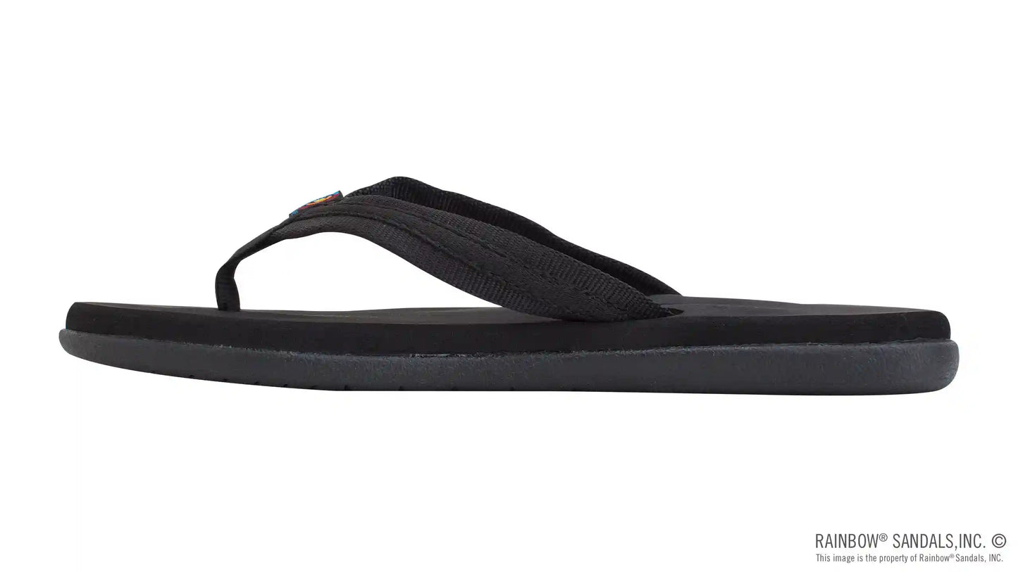 The Paisley – Ladies Soft Top Rubber with a 3/4" Nylon Flirty Braidy Strap
