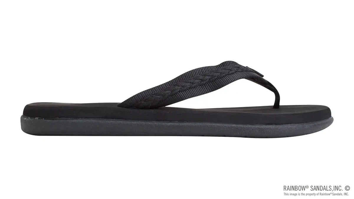 The Paisley – Ladies Soft Top Rubber with a 3/4" Nylon Flirty Braidy Strap