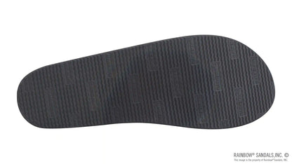 The Rastafarian - Single Layer Black Hemp with Rasta Mid Sole and 1" Strap