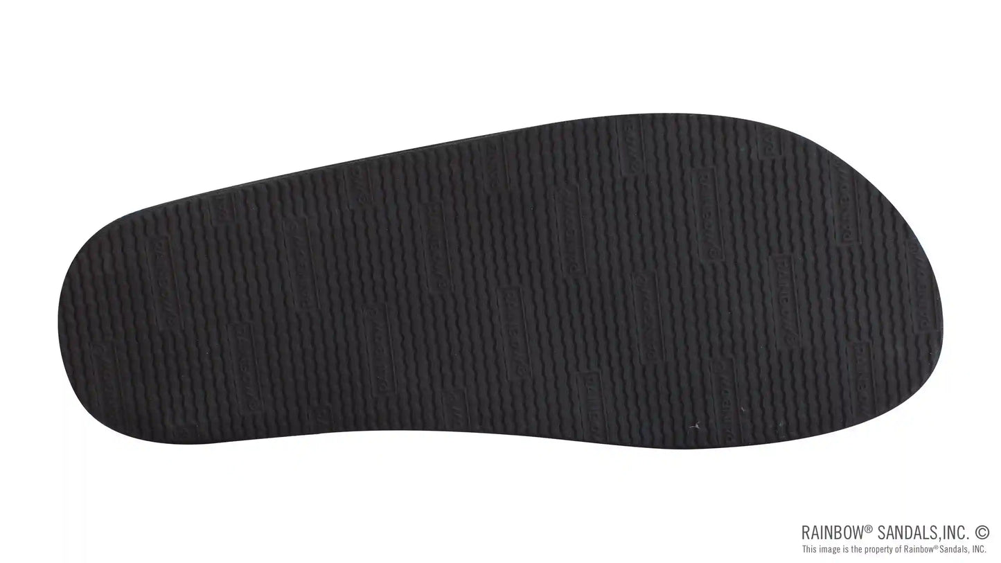 The Rastafarian - Single Layer Black Hemp with Rasta Mid Sole