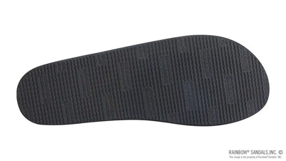 The Rastafarian - Single Layer Classic Black Leather with Rasta Mid Sole and 1" Strap