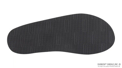 The Rastafarian - Single Layer Classic Black Leather with Rasta Mid Sole