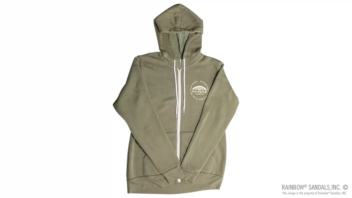 Unisex Sweatshirt with Circle Logo on Front and Back
