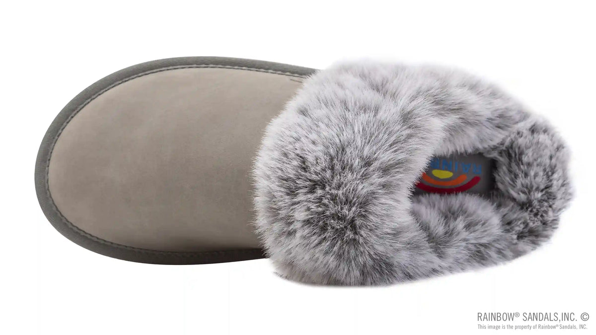 Sunset Snugs2 - Leather, Fleece Lined Slipper Double Layer Arch
