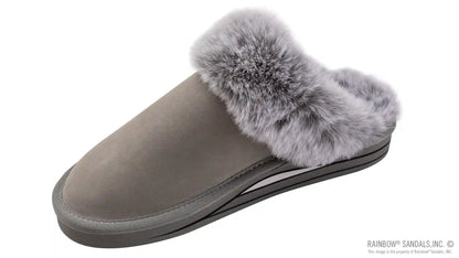 Sunset Snugs2 - Leather, Fleece Lined Slipper Double Layer Arch